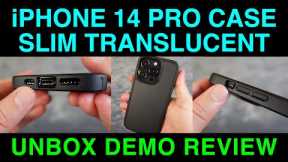 iPhone 14 Pro Shockproof Translucent Matte Slim Case by Feaigit Unboxing Demo Review