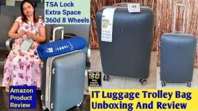 IT Luggage Trolley Bag Review Price Unboxing How To Use Lock Amazon Product Review in Hindi