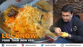 LUCKNOW Non Vegetarian FOOD Tour - Kulcha Nahari + BEST Kebabs - Ghutwa, Galawti, Shami + Biryani
