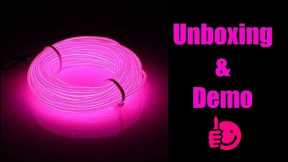 JIGUOOR 16.4ft / 5m Bright Neon Light Strip (Unboxing - Demonstration - Review)