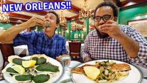 New Orleans - HUGE FOOD TOUR!! Green Oysters, Mufuletta, Jambalaya, + Po’boys!!