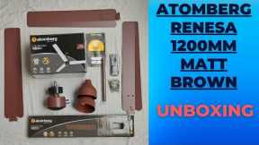 Atomberg Renesa 1200mm Fan Matt Brown Review Unboxing Video In Hindi  ||