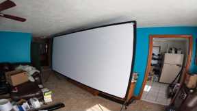 Holy Cow its Big! 5 Star Product Review: Projector Screen and Stand,120 Inch Outdoor screen