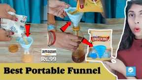 Best Portable Funnel | Kitchen Folding Funnels Hopper | Funnels Unboxing and review | kitchen tools