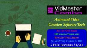 VidMaster Combo Review: Animated Video Creation Software Tools + YouTube Marketing Training Course