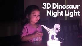 3D Illusion Dinosaur Night Light | Unboxing and Product Review