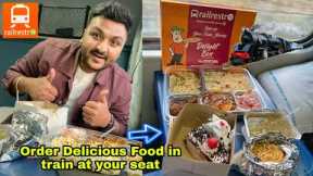 How to Order Delicious Food in Train at your Seat 🚂🔥 || Railrestro || Indian Railways ||
