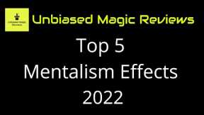 Requested Magic Review: Top 5 Mentalism Effects of 2022