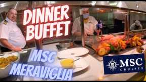 MSC Meraviglia Dinner Buffet Full Tour All You Can Eat Market Place Buffet Trial & Review Inclusive