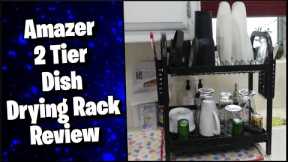 Must Have Drying Rack? Amazer 2 Tier Dish Drying Rack Review || MumblesVideos Amazon Product Review