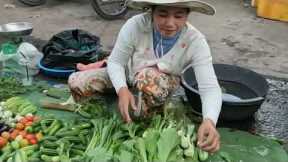 Visit Local Market in Takeo province | Cambodia