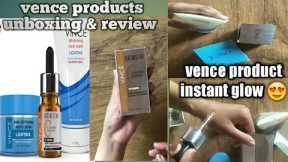 Vince products unboxing&review | best tips for night skin care rutine|  Trendy fashion editor