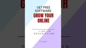Marketing Software Free | Online Marketing Tools #shorts #freesoftware #marketingdigital
