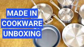 Made In 10-Piece Stainless Steel Cookware Unboxing and Up-Close Look