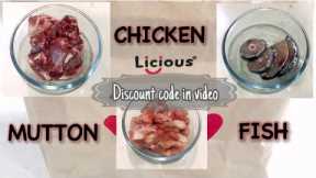 Licious honest review | Licious products unboxing | Chicken, Mutton and Fish from Licious |