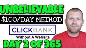 Hidden method to earning $582 on Clickbank without a FOLLOWING
