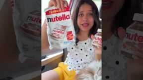 Rs 1000 ki Nutella Travel Pack Review + Viral Hack 😍😍 | @sosaute #shorts