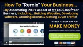 Remixable Official Site Reviews - Toolkit of 2023 for Internet Marketers Sign-Up Here!