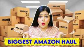 Biggest Amazon Haul😱Testing Weird And Cute Products| Fake Nails, Makeup Storage, Home Decor, Etc