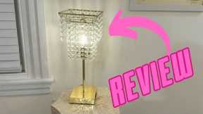 Amazon Product Review: Luvkczc USB Bedside Crystal Table Lamp Gold with Touch Controls