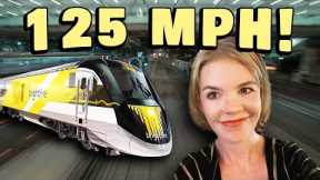 I Took a High Speed Train from Fort Lauderdale to Orlando! Brightline FULL REVIEW