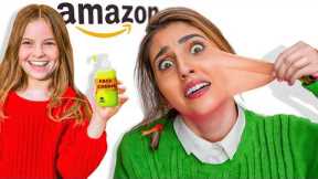 My Daughter Tries 100 CRAZY Amazon Products! ft/ Salish Matter & Royalty Family