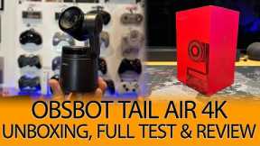 Obsbot Tail Air 4K Streaming Camera: Amazon Product Unboxing, Comprehensive Test and Review