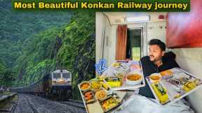 Duronto Express First Class (COUPE) Food Review || Monsoon Special Train Journey || Konkan Railway