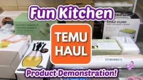 FUN Kitchen TEMU HAUL!  With Product Demonstrations!  So many fun finds!