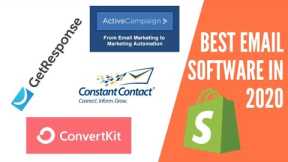 5 Best Email Marketing Software 2020 Review | Email Marketing Platform for Shopify and Ecommerce