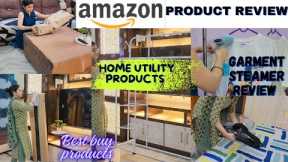 AMAZON home utility products l GARMENT STEAMER Review l closet organiser