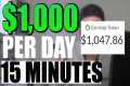 Earn $1,000/Day In 5 Minutes (Jvzoo