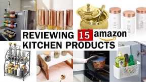 Reviewing 15 AMAZON KITCHEN Products, I BOUGHT RECENTLY💫 | TRIED & TESTED AMAZON KITCHEN ITEMS