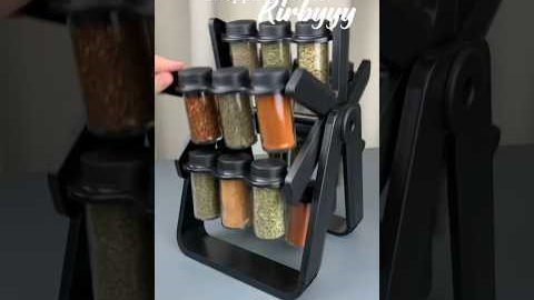 9/100 Revolutionize Your Kitchen! 18-Jar Spice Rack Organizer & Storage Solution.  #kitchencanister