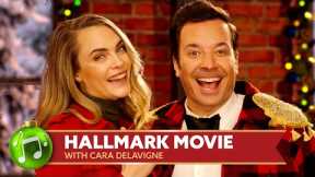 Hallmark Movie ft. Cara Delevingne | Jimmy Fallon's Holiday Seasoning Spectacular