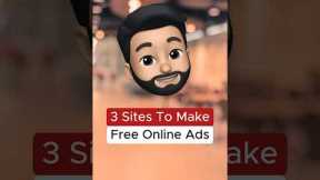 3 Websites To Create Online Ads For Free #ai #aitechnology