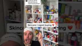 SKINCARE I REGRET BUYING!😱(follow for more!💗) #beauty #skincareroutine #skincare #skin #beautytips