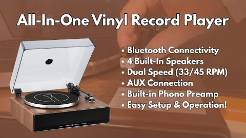 Product Review: Watch This Unboxing & Setup for This All-in-One Vinyl Record Player! #amazonfinds