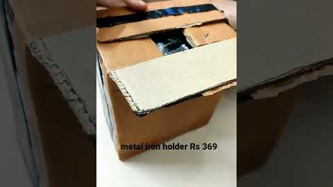 Metal iron holder👆 watch video for link #unboxing #amazon #garden #products #review  #home #shorts