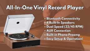 Product Review: Watch This Unboxing & Setup for This All-in-One Vinyl Record Player! #amazonfinds