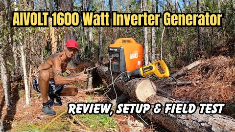Amazon AIVolt 1600 Watt Gas Portable Inverter Generator- Review, Setup and Wilderness Field Test