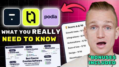 Thinkific vs Teachable vs Podia Review 2026 ($7280 In Bonuses + Discounts)