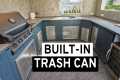 Built In Trash Can for Outdoor