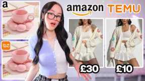 I Bought THE SAME PRODUCTS From AMAZON & TEMU... *are they selling the exact same things?!*