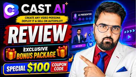 🚀 Cast AI Review | Create AI Talking Videos, AI Avatars & Website AI Salesperson (Full Demo)