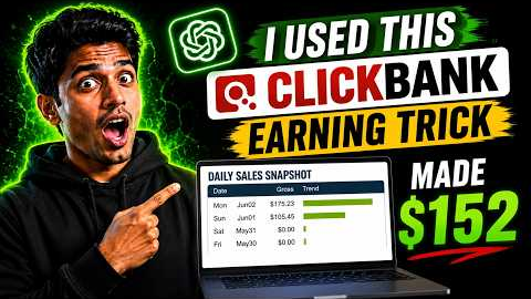 I Used This ClickBank Earning Trick & Made $152 😱