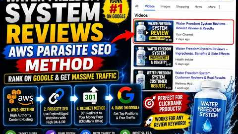 Water Freedom System Reviews AWS Parasite SEO Method | Rank ClickBank Products on Google